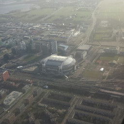 amsterdam sky plane ajax football stadium beautiful