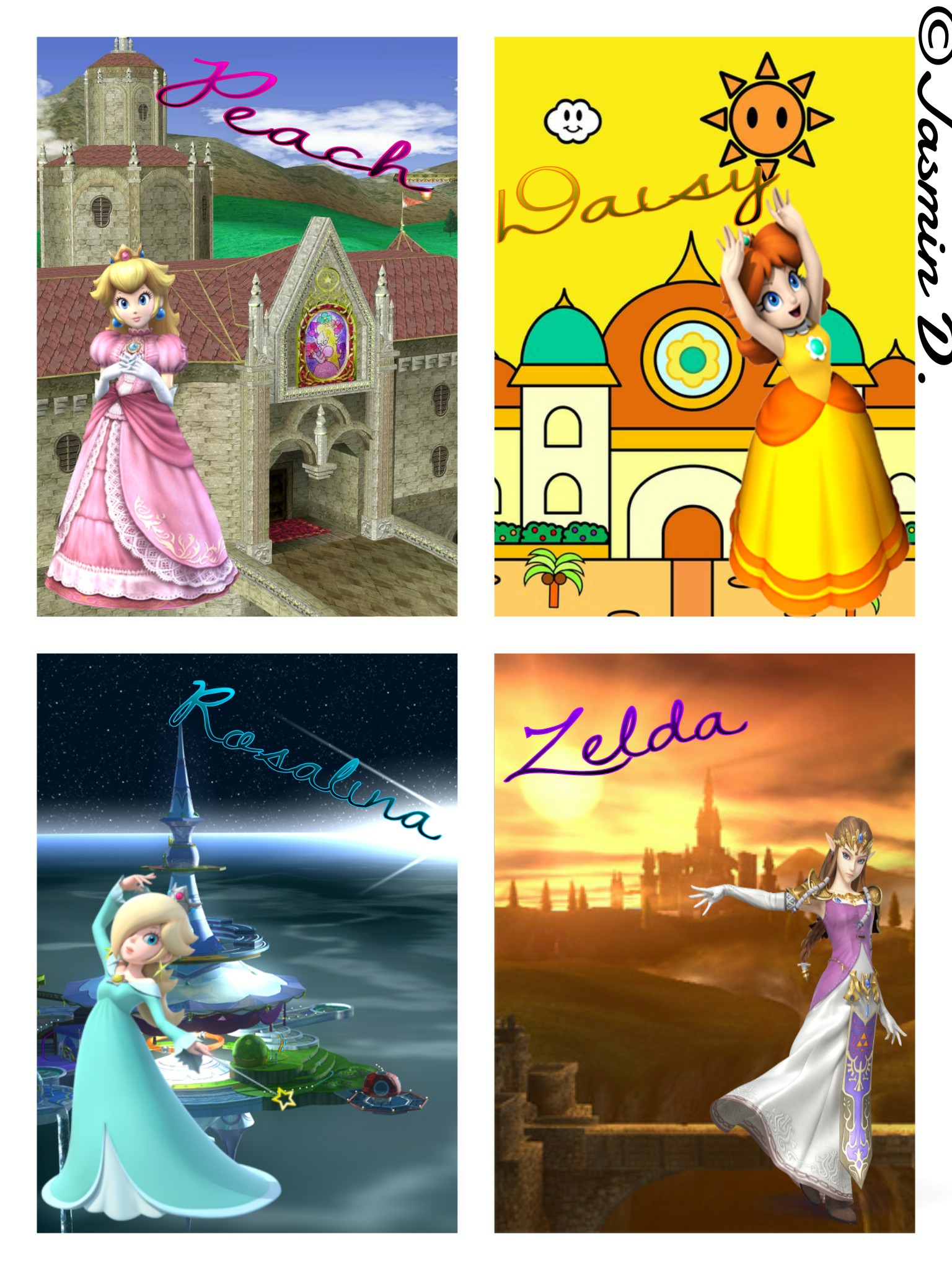 Princess Peach Daisy Rosalina And Zelda Nude Bobs And Vagene My Xxx